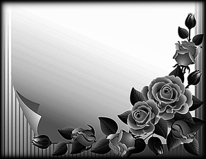 Розы угол цветочный - картинки для гравировки